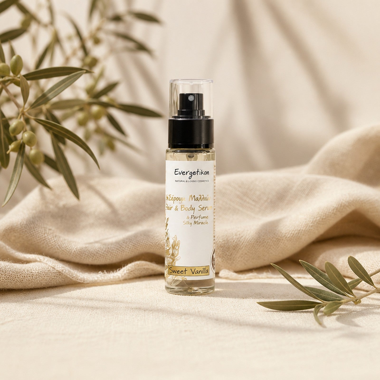 Lichaam- en Haarserum - Sweet Vanilla - Evergetikon